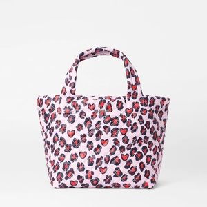 MZ Wallace Heart Leopard Print Small Metro Tote Deluxe - like new